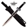 27" Gray Black Blade Demon Skull Gladius With Shoulder Sheath 2 27" Gray Black Blade Demon Skull Gladius With Shoulder Sheath -CUTLERY WHOLESALER Sales FM681BK