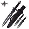 Fantasy Master Dual Blade Fantasy Sword With 2 Throwing Knives -CUTLERY WHOLESALER Sales FM682