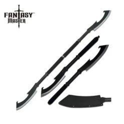 Fantasy Master 27.75 Inch Overall 2 In 1 Short Sword Black Handle
