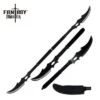 Combat Naginata Double Bladed Fighting Stick Sword -CUTLERY WHOLESALER Sales FMT054BK