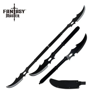Combat Naginata Double Bladed Fighting Stick Sword 3 Combat Naginata Double Bladed Fighting Stick Sword