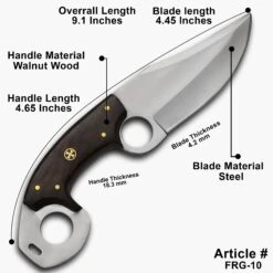 Skinner Hunting Knife High Carbon Steel Blade Tactical Combat -CUTLERY WHOLESALER Sales FRG10 8