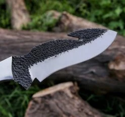 9.5" Hand Forged Steel Custom Handmade Tactical Hunting Gut Hook Knife -CUTLERY WHOLESALER Sales FRG42 3