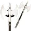 Medieval Double Fighting Axe With Display Plaque 1 Medieval Double Fighting Axe With Display Plaque -CUTLERY WHOLESALER Sales HK079A