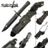 M9 Bayonet Handle Military Commander Survival Knife W/ Hard Sheath -CUTLERY WHOLESALER Sales HK56142B