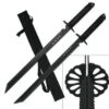 28" Twin Black Blades Full Tang Ninja Sword Set 2 28" Twin Black Blades Full Tang Ninja Sword Set -CUTLERY WHOLESALER Sales HK6183