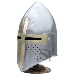Medieval 16G Knights Sugarloaf Helmet With Stand -CUTLERY WHOLESALER Sales HM105 3