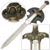 Medieval Barbarian Antiquated Sword With Wall Display Plaque 2 Medieval Barbarian Antiquated Sword With Wall Display Plaque -CUTLERY WHOLESALER Sales KA20W