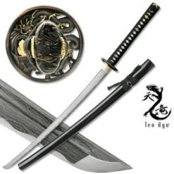 Masahiro Ancient Warrior Folded Damascus Blade Katana