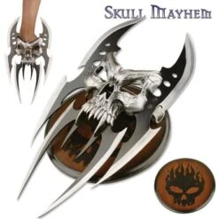Skull Mayhem III Fantasy Claw Dagger With Plaque