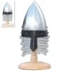 Mini Normal Nasal Helmet With Display Stand & Chain Mail -CUTLERY WHOLESALER Sales MHM103 Nasal Helmet 1