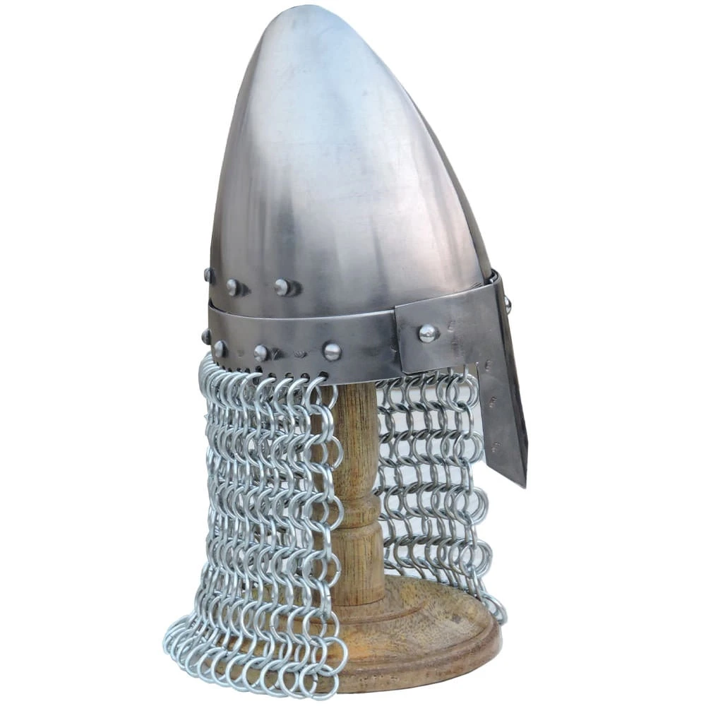Mini Nasal Helmet With Display Stand & Chain Mail 5 Mini Nasal Helmet With Display Stand & Chain Mail - Image 3
