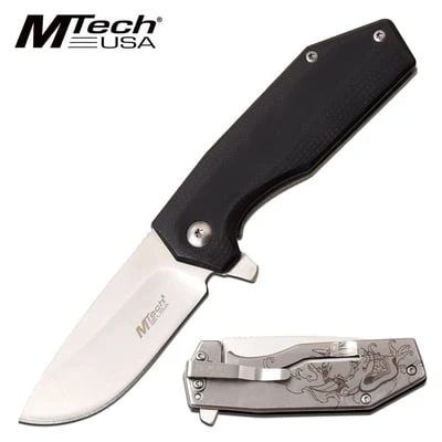 Mtech 6 Inch Manual Folding Pocket Knife Devil Handle 3 Mtech 6 Inch Manual Folding Pocket Knife Devil Handle