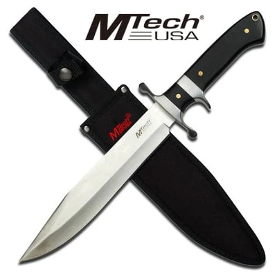 MTech Fixed Blade Black Pakkawood Handle Bowie Knife 3 MTech Fixed Blade Black Pakkawood Handle Bowie Knife
