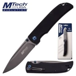 Jumbo Mtech Folding Knife 8.25 Inch Pocket Knife G10 Handle In Clamshell