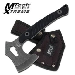 Mtech Xtreme Full Tang Tactical Axe Hatchet - Black G10 Handle