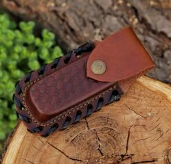 8.7" Damascus Steel Custom Handmade Folding Pocket Knife Engraved Handle 7 8.7" Damascus Steel Custom Handmade Folding Pocket Knife Engraved Handle -CUTLERY WHOLESALER Sales PGR01 2