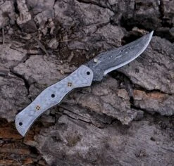 9.16" Damascus Steel Custom Handmade Folding Pocket Knife Engraved Steel Handle