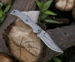 9.14" Damascus Steel Custom Handmade Folding Pocket Knife Engraved Handle -CUTLERY WHOLESALER Sales PGR06 2