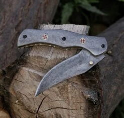 9.14" Damascus Steel Custom Handmade Folding Pocket Knife Engraved Handle -CUTLERY WHOLESALER Sales PGR06 3