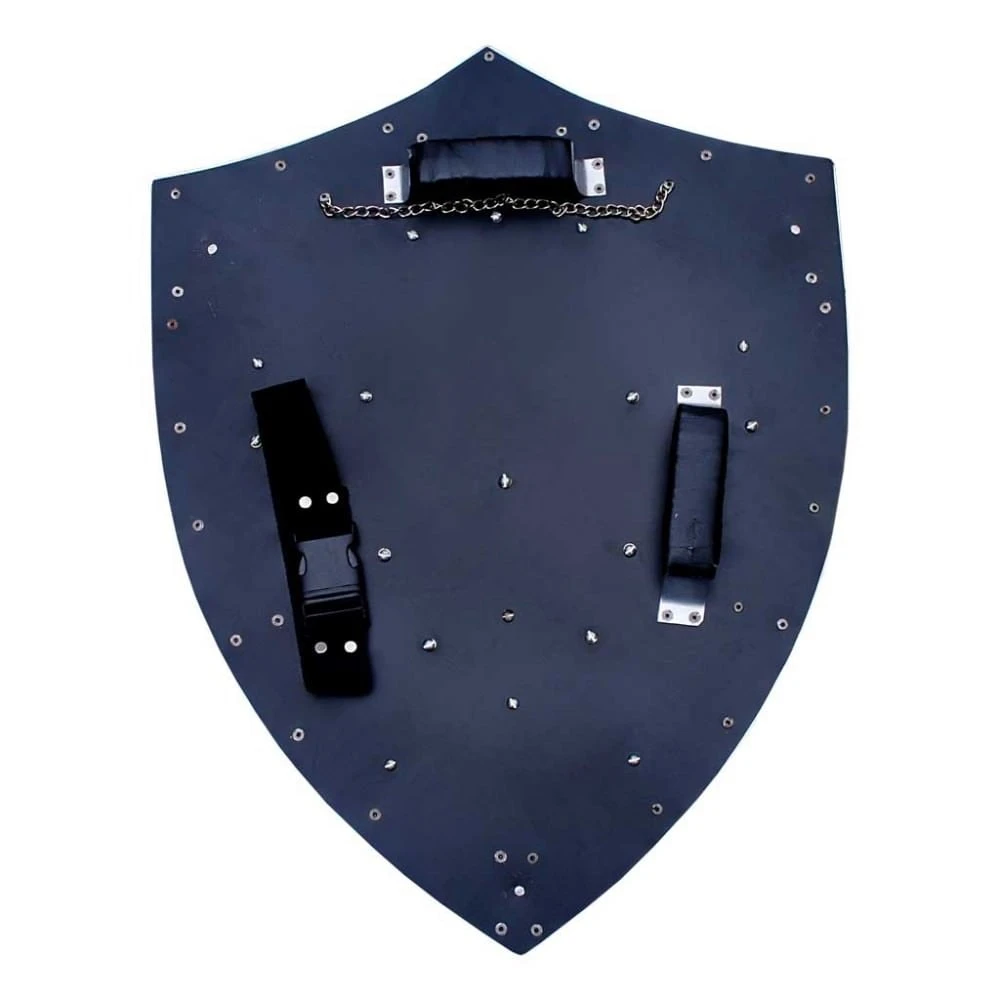 Dark Links Hylian Zelda Triforce Metal All Steel Shield Full Size 4 Dark Links Hylian Zelda Triforce Metal All Steel Shield Full Size - Image 2