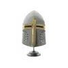 Decorative Knights Templar Sugar Loaf Helmet With Stand -CUTLERY WHOLESALER Sales PK501 KNIGHTS TEMPLAR SUGARLOAF HELMET 1