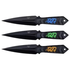 Dragon Design 8.5 Inch Throwing Knives 3 Piece Set -CUTLERY WHOLESALER Sales PP 133 3 2