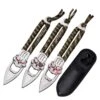 Perfect Point 8 Inch Throwing Knife 3 Piece Set With Bottle Opener