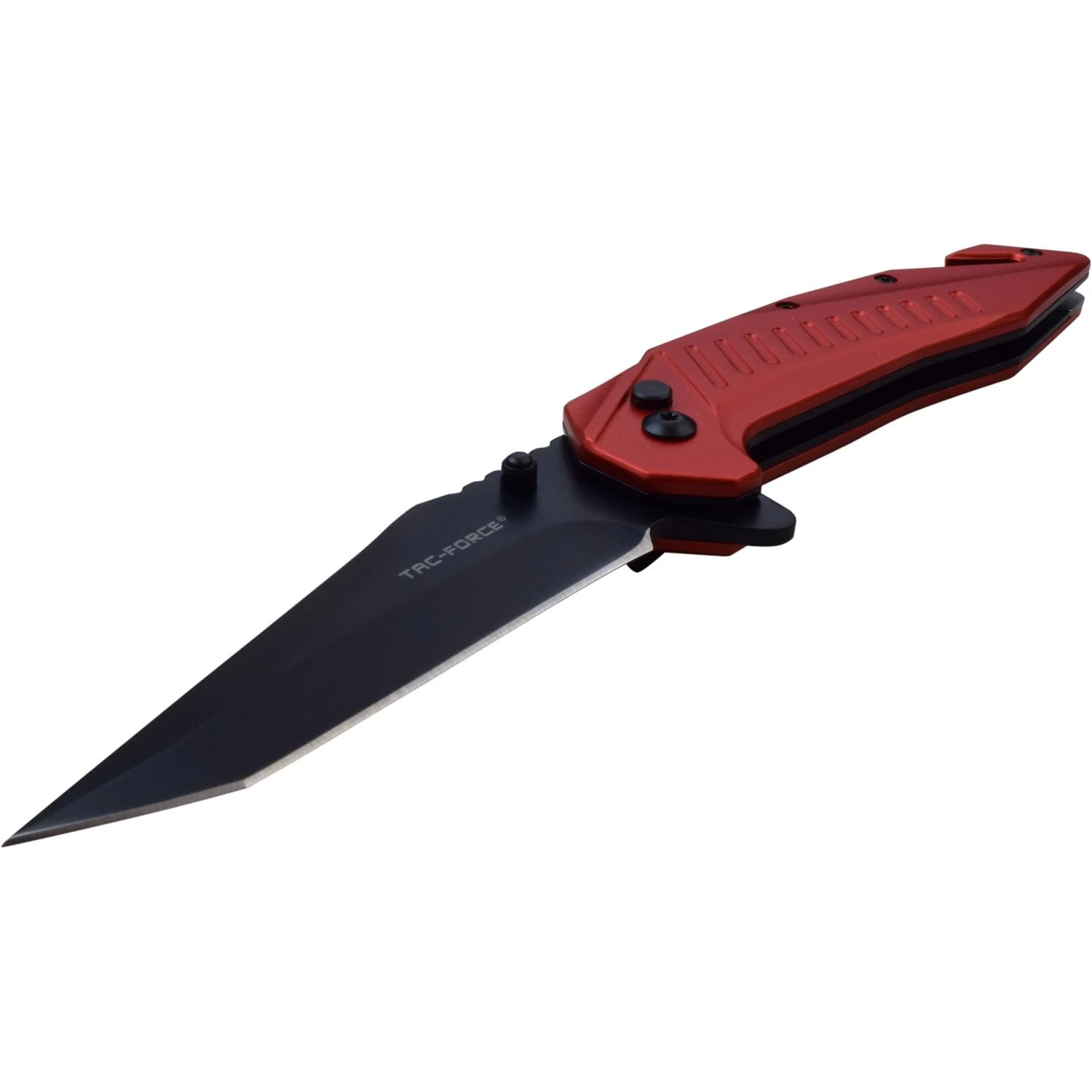 Tac Force Tactical Knife Tanto Blade Spring Assisted Red 4 Tac Force Tactical Knife Tanto Blade Spring Assisted Red - Image 2