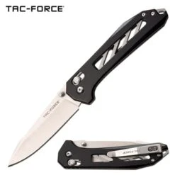 Tac Force Pocket Knife With Rapid Lock Manual Folding Knife Satin Blade