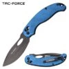Tac Force 8.5 Inch Manual Folding Knife Blue Handle Pocket Knife -CUTLERY WHOLESALER Sales TF 1037BL
