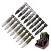 WW2 Bomber Design Spring Assisted Knife | 16 Pocket Knives In POP Box -CUTLERY WHOLESALER Sales TF 1039POP