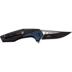 Folding Pocket Knife With Persian Edge Blade Black Blue Handle 8 Folding Pocket Knife With Persian Edge Blade Black Blue Handle -CUTLERY WHOLESALER Sales TF 977BL back