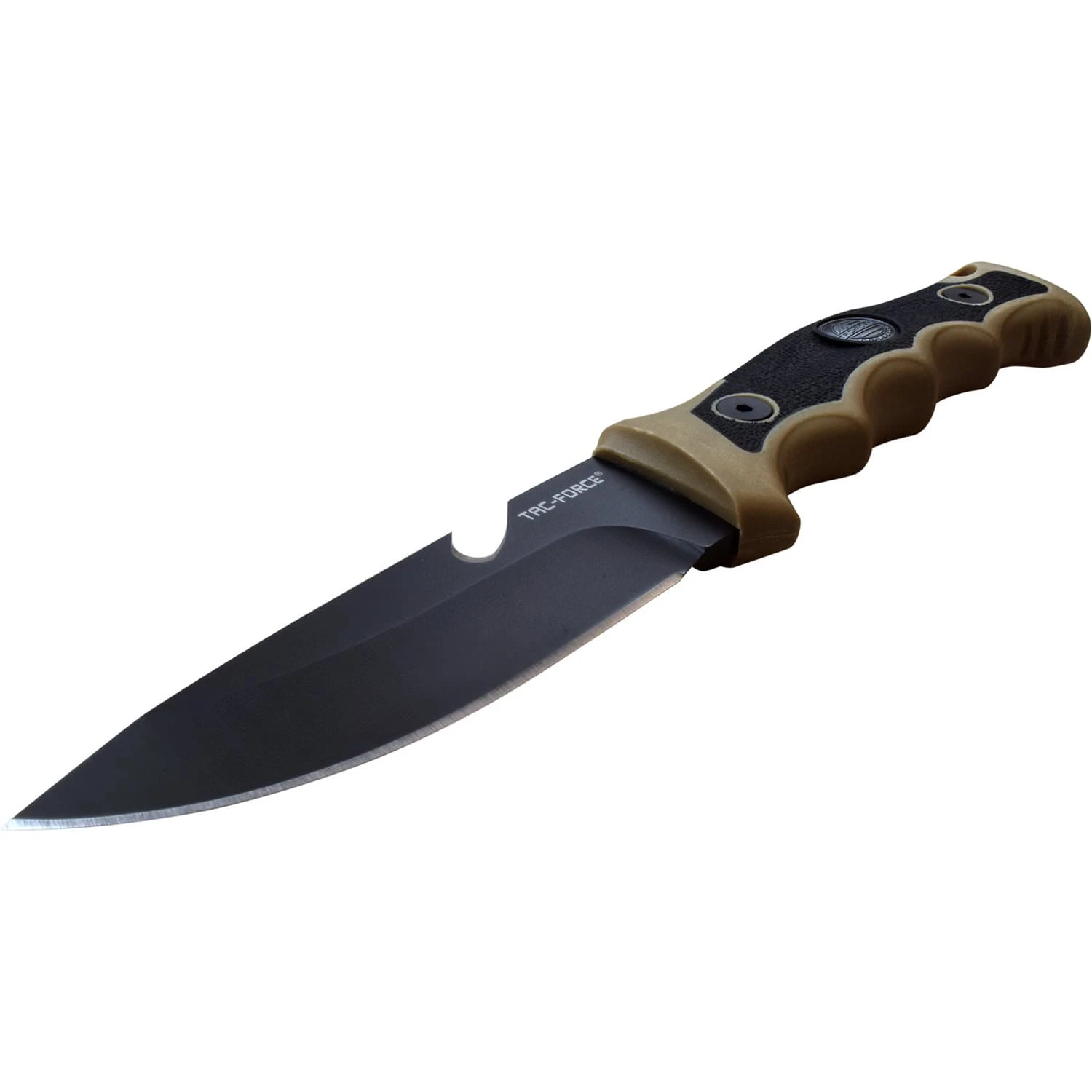 Camping Adventure Fixed Blade Survival Knife Tan Black Handle 4 Camping Adventure Fixed Blade Survival Knife Tan Black Handle - Image 2
