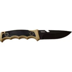Camping Adventure Fixed Blade Survival Knife Tan Black Handle 8 Camping Adventure Fixed Blade Survival Knife Tan Black Handle -CUTLERY WHOLESALER Sales TF FIX005TN back