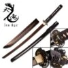 Hand Forged Red Damascus Etched Blade Katana Sword -CUTLERY WHOLESALER Sales TR026