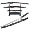 Black & Burgundy Japanese Katana Sword Set -CUTLERY WHOLESALER Sales YK58BG4.1
