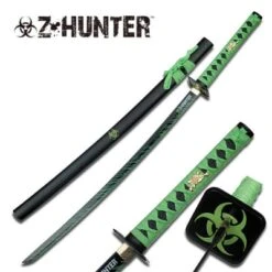 Z Hunter Samurai Sword 41 Inches With Green Cord Wrapped Handle