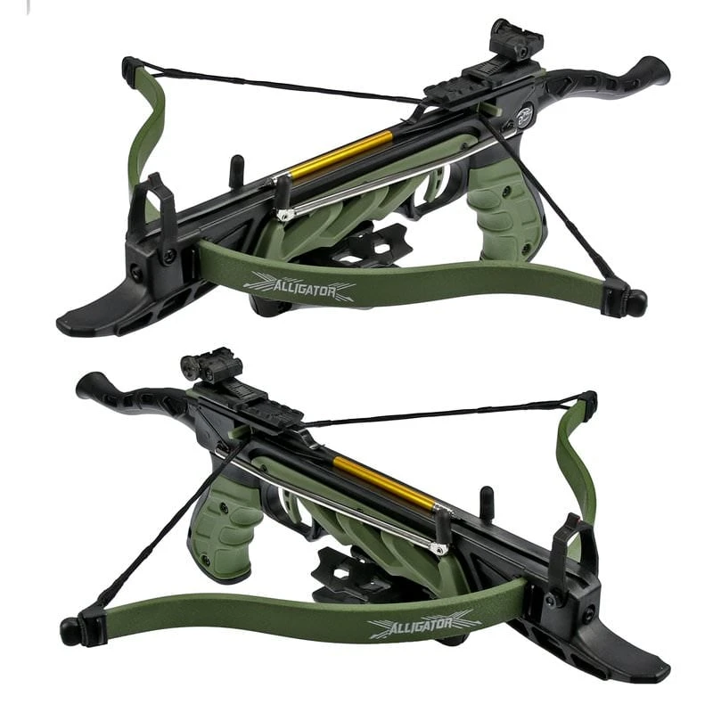80lb Self Cocking Pistol CrossBow With Forearm Grip Olive 6 80lb Self Cocking Pistol CrossBow With Forearm Grip Olive - Image 4