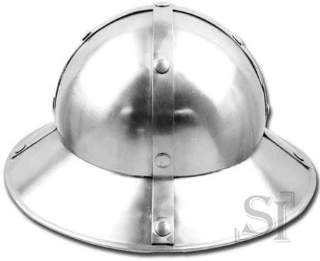Functional Medieval Kettle Hat XIII Century Crusader Knight Infantry Helmet 16G 4 Functional Medieval Kettle Hat XIII Century Crusader Knight Infantry Helmet 16G - Image 2
